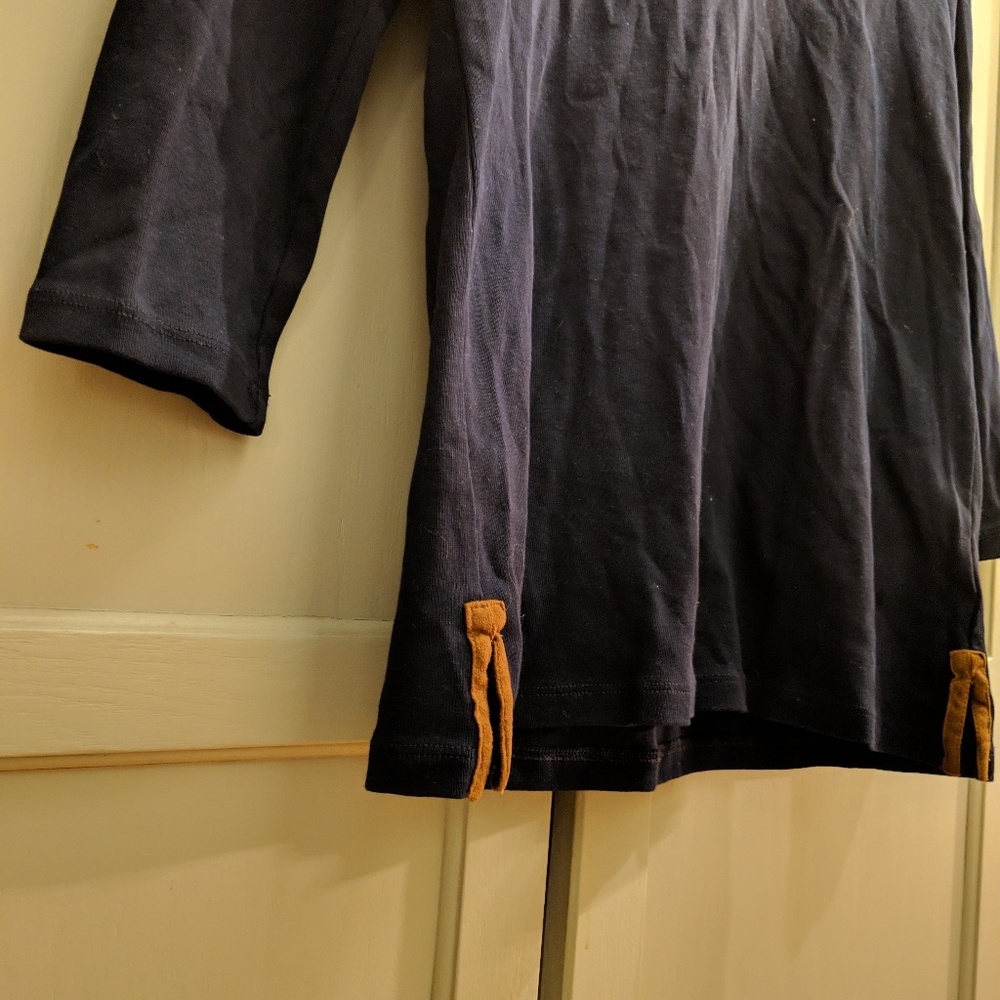 Lauren by Ralph Lauren Blouse with Suede Accents - Picture 4 of 8